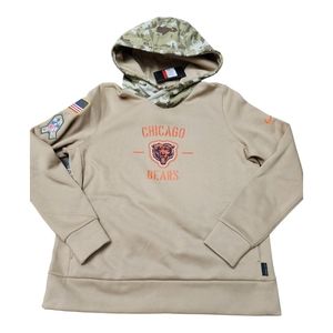 Chicago Bears Nike Salute to Service Therma Pullover Hoodie Women's  Sz Large